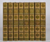 An eight-volume set of The Wor
