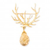 AN EIGHTEEN KARAT GOLD AND CIT