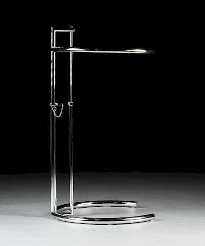 AN EILEEN GRAY ADJUSTABLE GLASS AND