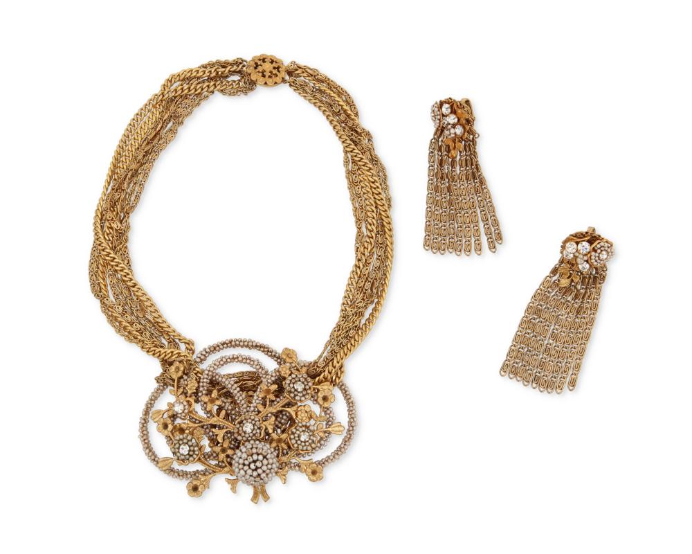 AN ELABORATE MIRIAM HASKELL JEWELRY