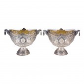 AN ELABORATE PAIR OF GERMAN RO
