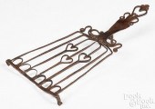 AN ELABORATE WROUGHT IRON TRIV