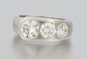 An Elegant Diamond Pinky Ring