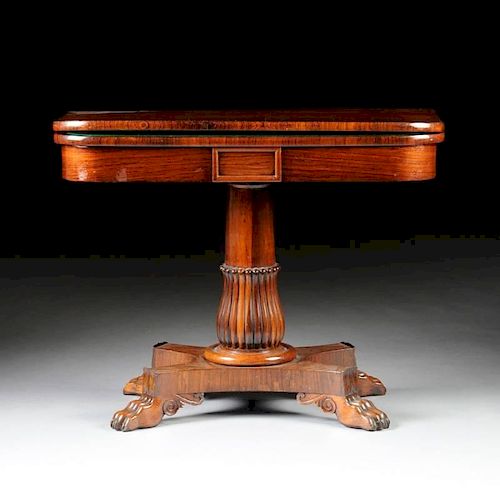 AN ELEGANT WILLIAM IV ROSEWOOD CARD