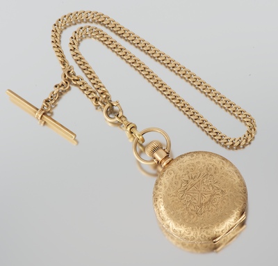 An Elgin 14k Gold Hunter Case