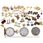 An Elgin gold plated keyless l