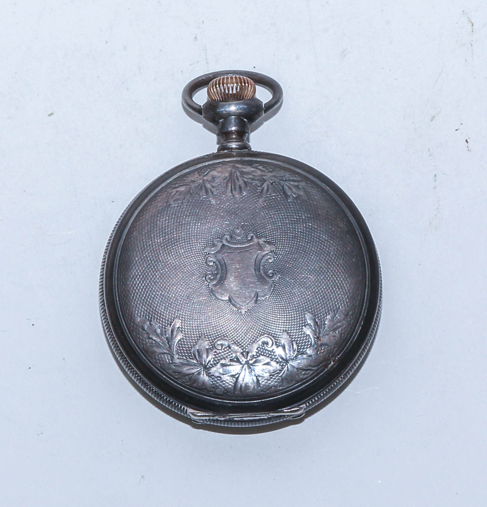 AN ELGIN POCKET WATCH IN STERLING
