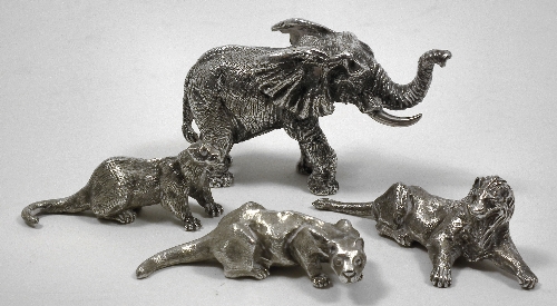An Elizabeth II cast silver