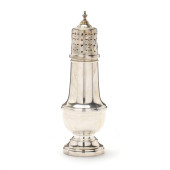 AN ELIZABETH II SILVER SUGAR C