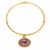 AN ELIZABETH LOCKE 19K COLLAR