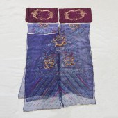 An Embroidered Blue-Ground Sum