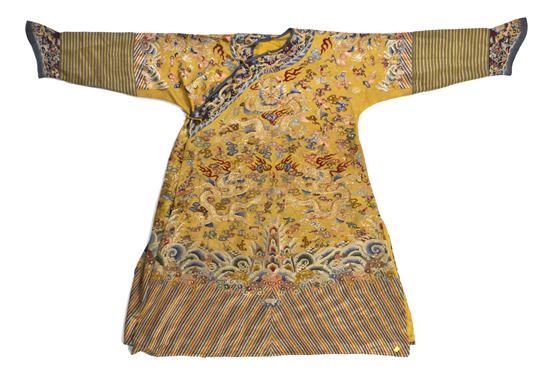 An Embroidered Chinese Silk