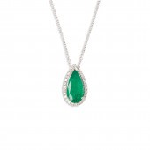 AN EMERALD, DIAMOND AND EIGHTE