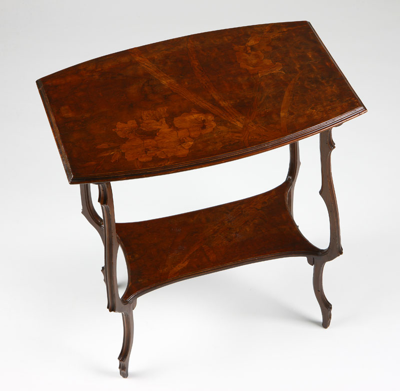 An Emile Galle beechwood and floral