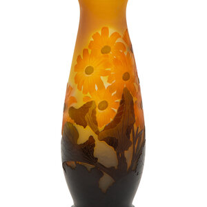 An Émile Gallé Cameo Glass Vase
