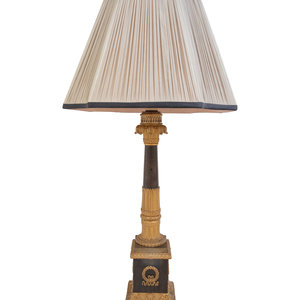An Empire Gilt and Patinated Bronze