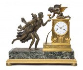 An Empire Gilt Bronze and Marb