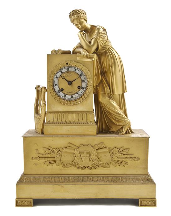 An Empire Gilt Bronze Figural
