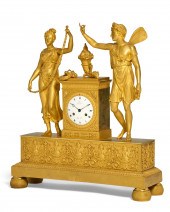 AN EMPIRE GILT BRONZE FIGURAL