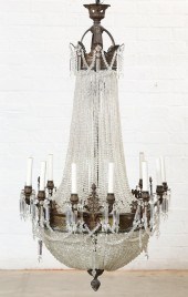 AN EMPIRE STYLE BRONZE AND CUT
