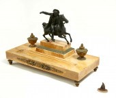 AN EMPIRE STYLE BRONZE AND SIE