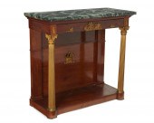 AN EMPIRE-STYLE CONSOLE TABLEA