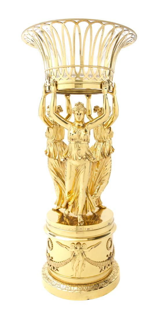 *An Empire Style Gilt Bronze