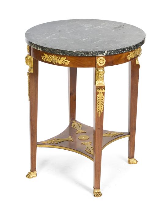 An Empire Style Gilt Bronze Mounted