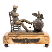 An Empire Style Gilt Bronze an
