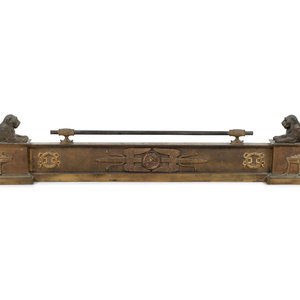 An Empire Style Gilt Bronze Fire