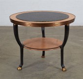 AN EMPIRE STYLE GILT CIRCULAR