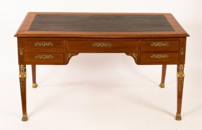 An Empire style gilt metal