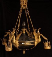 An Empire style gilt metal mou