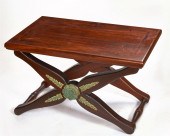 AN EMPIRE STYLE HARDWOOD X FOR