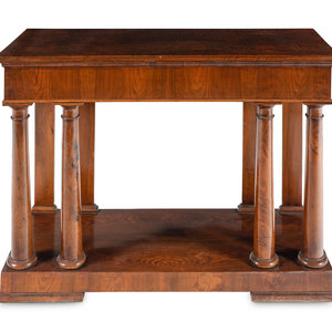 An Empire Style Mahogany Console