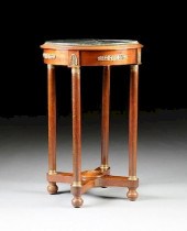 AN EMPIRE STYLE MARBLE TOPPED