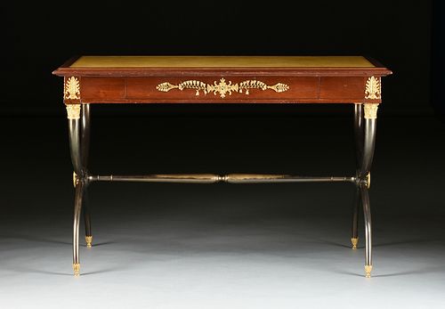 AN EMPIRE STYLE ORMOLU MOUNTED