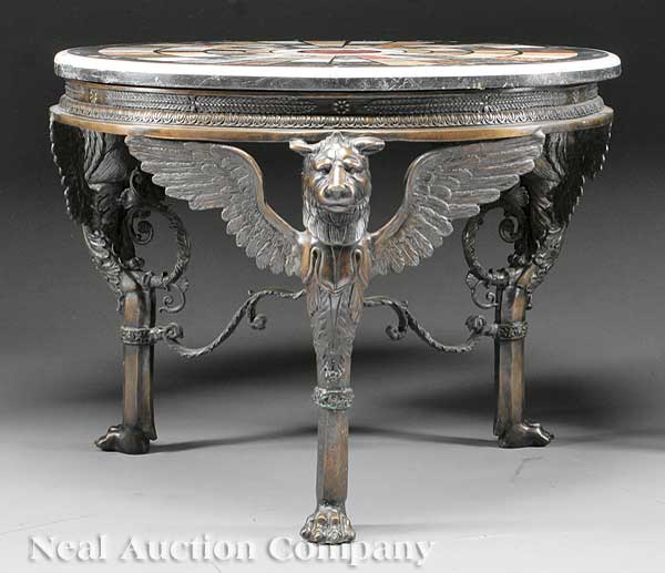 An Empire-Style Patinated Bronze
