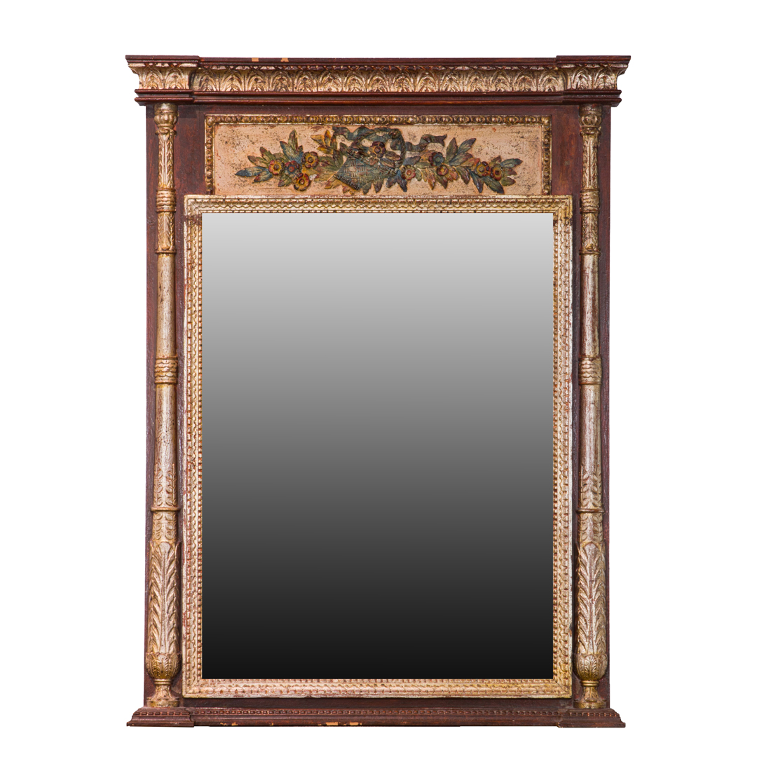AN EMPIRE STYLE SILVERED AND