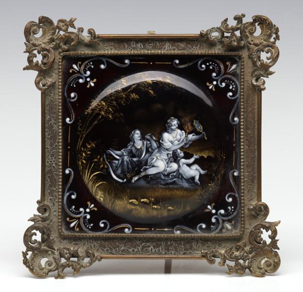 AN EN GRISAILLE FRENCH ENAMEL
