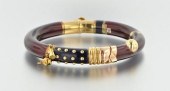 An Enamel, 18k Gold, Sterling