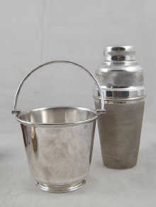 An engine turned silver plated
