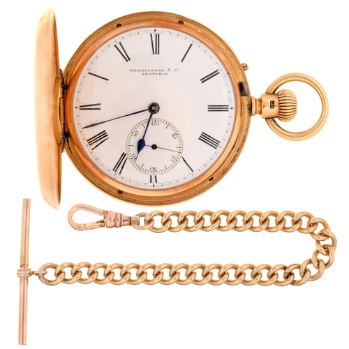 An English 18ct gold hunting