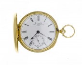 AN ENGLISH 18CT GOLD QUARTER R