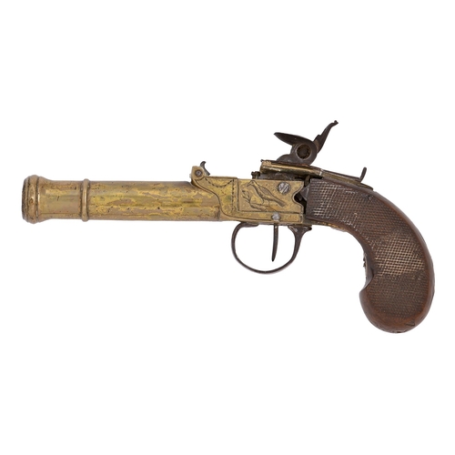 An English 28 bore flintlock pocket