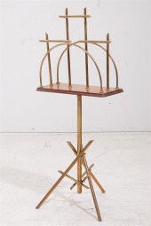 AN ENGLISH AESTHETIC BRASS AND
