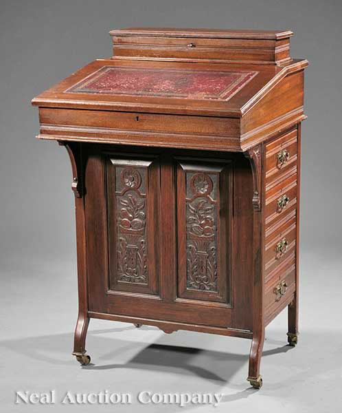 An English Aesthetic Davenport Desk
