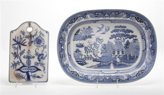 An English Blue and White Ceramic