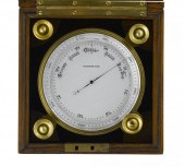 AN ENGLISH BRASS ANEROID ALTIT