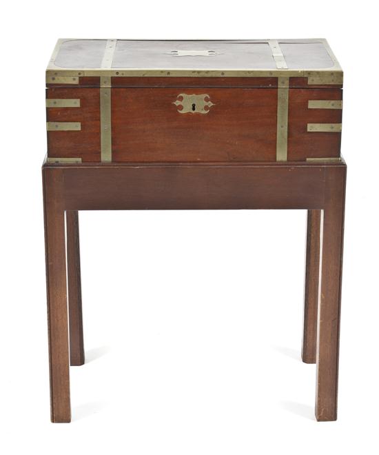 An English Brass Bound Mahogany